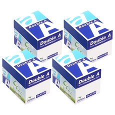 Double A 迷你盒裝便條紙, 白色, 500張, 4個