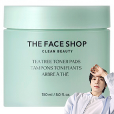 THE FACE SHOP 菲詩小舖 茶樹爽膚棉片, 150ml, 1罐