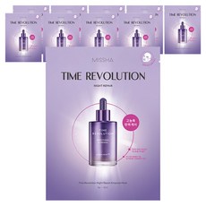 미샤 타임 레볼루션 나이트 리페어 앰플 마스크팩 30g, 10개, 1개입