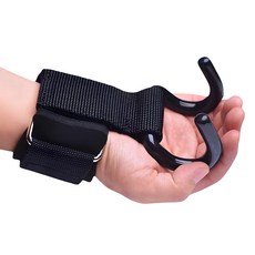 루이노리브 데드리프트 풀업전용 고리형 헬스 스트랩, 블랙, 2개