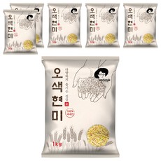 엉클탁 오색현미, 1kg, 6개