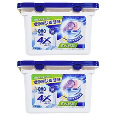 白蘭 4X極淨酵素抗病毒洗衣球 室內晾曬, 18顆, 2盒