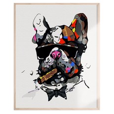 ARTJOY DIY數字油畫套組 直式 40 x 50cm, 1個, 牛頭㹴