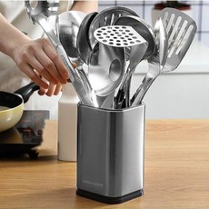 bella cuisine 不鏽鋼方形廚房用具筒, 混合顏色