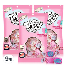 타피타운 소프트 캔디 솜사탕맛, 56g, 9개