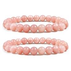 溫雅高級串珠風格念珠 10mm, 2個, 水晶粉