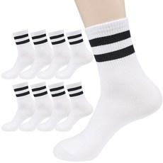 Doobalro 男士運動風束帶中筒襪 8雙