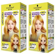 Schwarzkopf 施華寇 FRESHLIGHT 漂色染髮劑 MEGA 漂亮金, 2盒, 25g