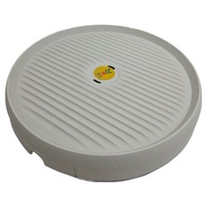 附隱藏式滾輪的自動排水花盆托盤, 米色, 1個