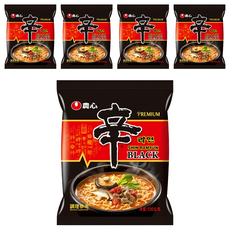 NONGSHIM 農心 頂級辛拉麵 微辣牛骨湯味 130g, 5包