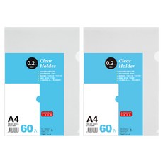 DaTaBanK 三田文具 A4 特厚L型文件夾 E-310-2060 60張, 2包