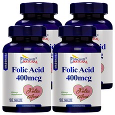 ESMOND NATURAL 愛司盟 葉酸食品錠 400mcg, 90顆, 4瓶