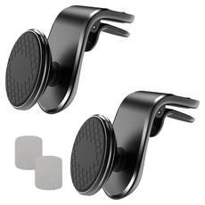 MONOPOLY 出風口磁吸式車用手機支架, 黑色, 2個