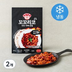 꼬꼬리코 연탄 무뼈 닭발 (냉동), 300g, 2개