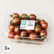 온리팜 GAP 인증 흑대추방울토마토, 500g, 3개