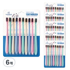 VITAHALO Daily New系列軟毛牙刷, 10支, 6組