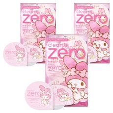 BANILA CO 芭妮蘭 美樂蒂聯名款Zero零感肌瞬淨卸妝霜旅行膠囊組 經典潤澤款 3ml 16顆, 3個