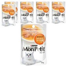 MonPetit 貓倍麗 極品上湯 40g, 鮪魚 + 蟹肉 + 鰹魚, 6包