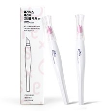 엘리식스 세라믹 큐티클 푸셔, 2개, 화이트