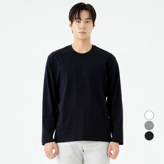 CARET 男女通用基本款長袖T恤, 黑色