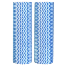 씨엠 1회용 뜯어쓰는 주방 롤 행주 블루, 50개, 2개