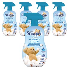 Snuggle 熊寶貝 Huggable Cotton 雙倍柔軟織物除臭劑 正裝, 5個, 470ml