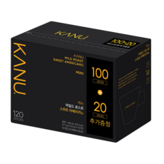 KANU 哥倫比亞中焙含糖美式咖啡, 2.9g, 100入, 1盒