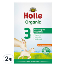 홀레 유기농 산양분유 3단계 12개월 부터, 400g, 2개