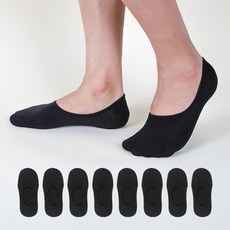 Goldman Sachs 男性高密度防穿孔全面加固隱形襪 8雙, 黑色