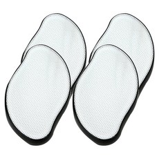 磨腳石 玻璃磨腳器,4個 黑色磨腳石 修腳皮 搓腳皮 除腳皮 磨死皮 磨腳皮 刮腳皮 修腳皮 搓腳皮 足部腳底去角質, 60g, 1組