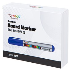 Tamsaa 白板筆, 12支, 藍色