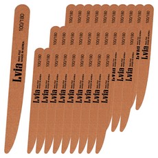 Lvia 100/180 刀形木質指甲銼, 石榴石, 30個