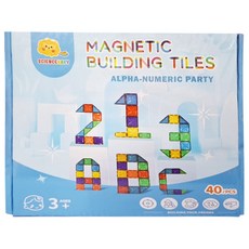 SCIENCEBABY 磁力片拼字派對套裝 40片, 1盒