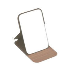 쿠쏘 휴대용 미니 접이식 탁상거울, 모카 브라운