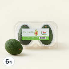 돌 점보 아보카도 2입, 500g, 6개