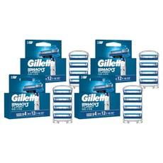 Gillette 吉列 正品 鋒速3 渦輪刮鬍刀片, 4入, 4個