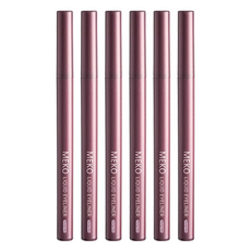 MEKO 絕色媚眼防水眼線液筆 不易暈染脫妝, 03玫瑰棕, 6支