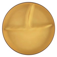 三義漆器店 樹脂分隔餐盤 深圓盤, 耐摔輕量 可機洗, 綠色, 1個