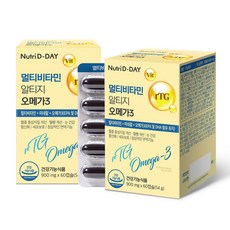 뉴트리디데이 멀티비타민 rTG 알티지 오메가3 60p, 60정, 2개