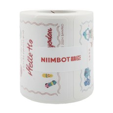 NIIMBOT 專用防水貼紙人魚漢頓, 50 x 70mm 總長8m, 110張, 1捲