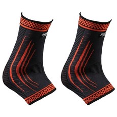 징바 사계절 멀티 발목보호대, 오렌지, 2개