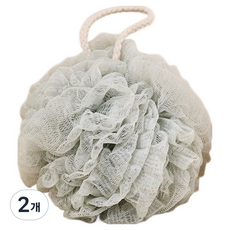 Modern House 泡沫豐富去角質沐浴球, 薄荷, 2個, 1入