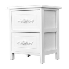 dayneeds 日需百備 歐式布拉格實木二層抽屜櫃 收納櫃/木櫃/衣物收納/置物櫃