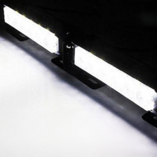 레이스텍 싸이키 12V용 C-1 6LED 스트로브 DRL 경광등 화이트+화이트, 1세트