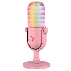 RAZER 雷蛇 魔音海妖幻彩版 麥克風 原廠保固, 粉晶, Seiren V3 Chroma