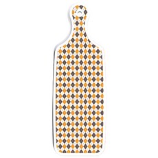 Roem Design 雙面設計上菜砧板 紅草莓, 英格蘭風黃色格紋, 1個