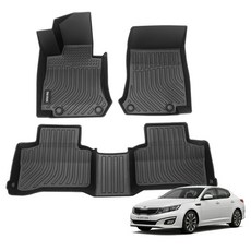 더존 입체포집 TPE 카매트 풀세트, 기아 K5 2012년~2015년, 올블랙