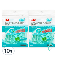 3M 薄荷色單線拋棄式牙線Y型拉鍊袋