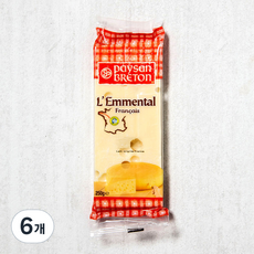 페이장브르통 에멘탈 포션 치즈, 250g, 1개입, 6개