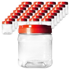 사각 대광구 과실주병 + 적색캡 12형, 48개, 1.5L